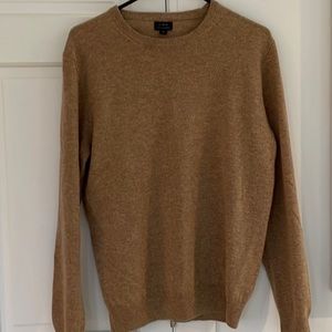 J Crew Brown/Tan Cashmere Crewneck